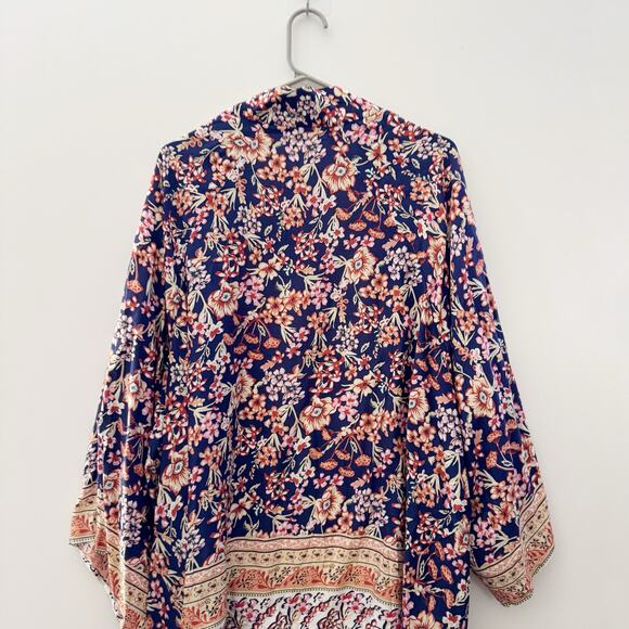 Umgee Boho Floral Open Kimono Size M/L NWT - Picture 4 of 8